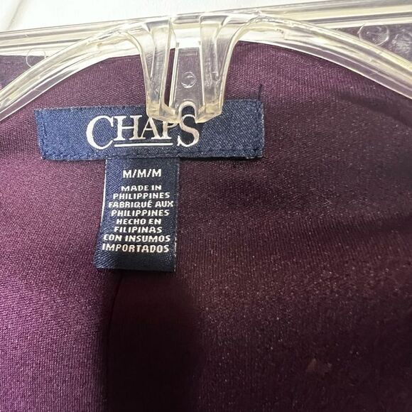 Chaps Purple Side Ruched Tank MIDI Long Dress - Picture 7 of 10